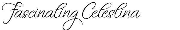 Fascinating Celestina font preview